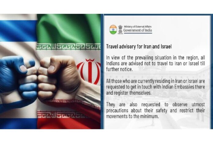 India advisory on Israel and Iran