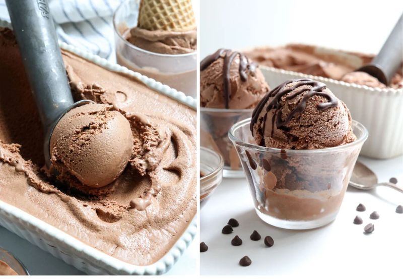 Ice cream made from dates and coconut milk.