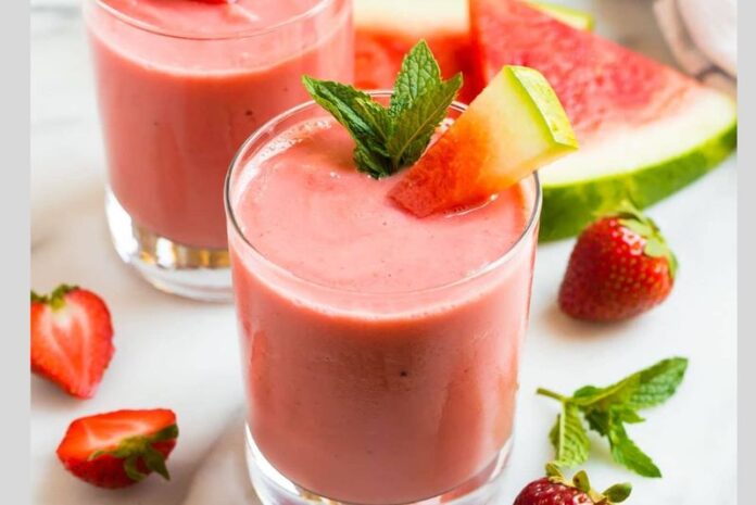Watermelon Strawberry Smoothie
